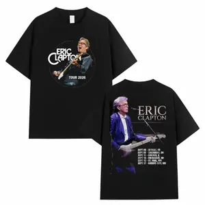 Eric Clapton Shirt – North American Tour Graphic Tee, Rock Guitar Concert Shirt, Music Fan Gift, Men’s & Women’s Tops