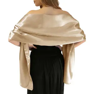 Shawls and Wraps for Evening Dresses Satin Shawl Wraps for Women Extra Long Wedding Shawls for Bridal Party