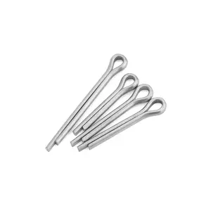 110Pcs Heavy Duty R-Type Split Hairpin Cotter Pins Assortment Kit Galvanized Steel Corrosion Resistant Fasteners For Automotive Garage And Mechanical Repair