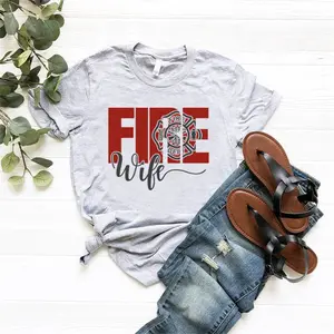Fire Wife Shirt, Fire Dept Wife, Firefighter Wife Shirt, Firefighter Mom Shirt, Trendy Fashion Available, All-weather Gear, Unisex