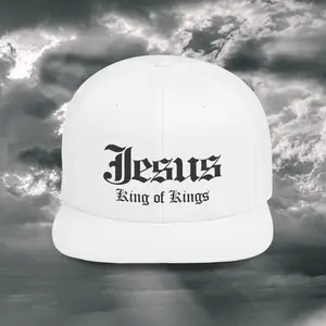 Jesus King of Kings Flat Bill Snapback Hat