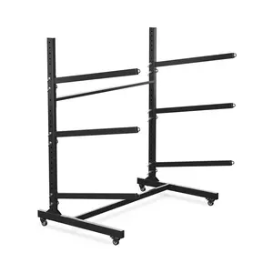 Garvee Freestanding Kayak Storage Rack for 3 Kayaks or Canoes - Premium Heavy Duty Adjustable Stand for Indoor and Outdoor Use - Durable Kayak Holder and Storage Solution