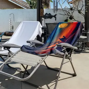 1 piece Camel caravan under the moonlit desert dusk themed beach towel - Modern design flannel blanket, suitable for sofas and beds, all-season use, super soft and warm, digital printing, 100% polyester material, machine washable, suitable for