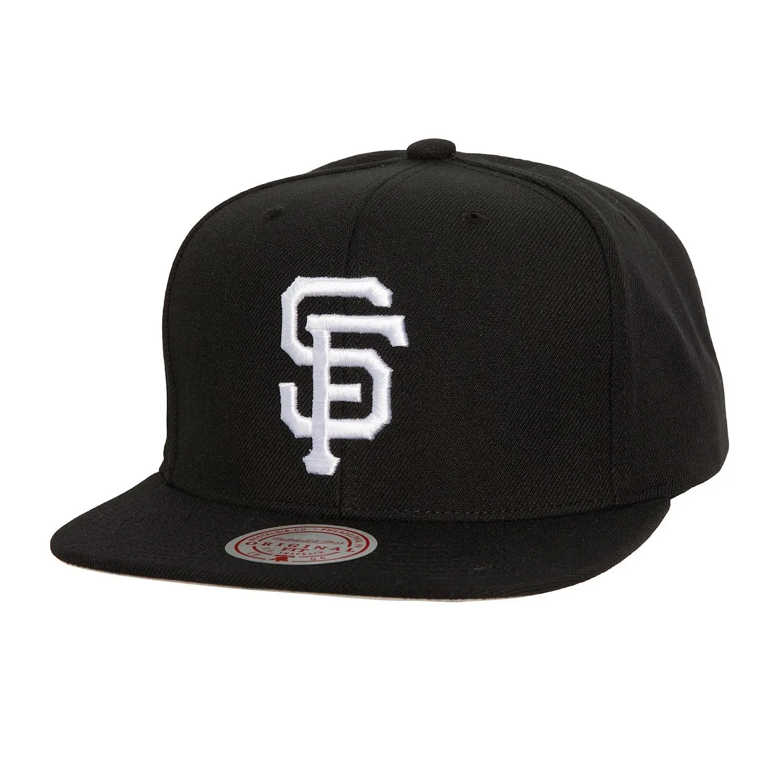 Black/White San Francisco Giants Evergreen OG Snapback Hat MLB Throwback Cap Adjustable Fan Gear Mitchell & Ness