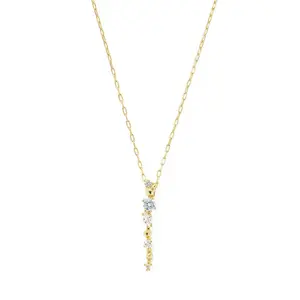 Kendra Scott Meridith Small Long Pendant Necklace - Gold