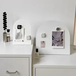 Ultimate Freestanding Whiteboard Set, 1 Large Board & 3 Fridge Magnets, Heavy-Duty Desktop Display with Organizer, Ideal for Office, Cafe, Home