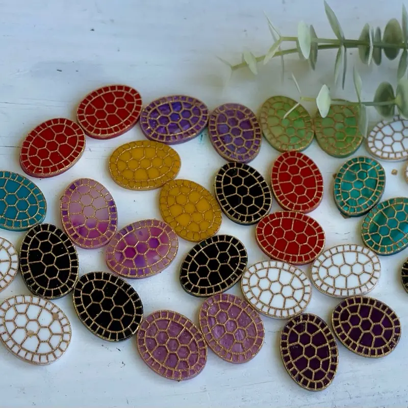 turtle shell cabochons