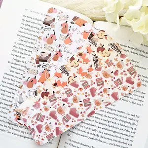 Cozy Autumn Fall Paper Bookmarks | Seasonal Book Lover Accessories | Gift For Booklovers | High-Quality Durable Cardstock Laminated | Book Lovers | Readers | Bookworms
