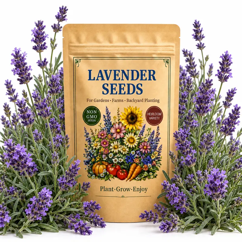 1000 Lavender Seeds for Planting, Purple Flower Spikes for Sunny Garden Beds