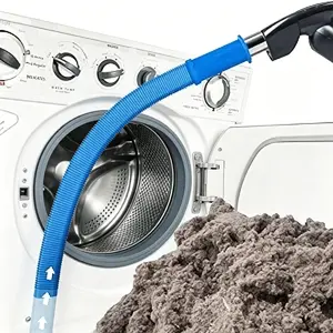 Dryer Vent Cleaner Hose Attachment with Universal Stretch Connector – Fits Most Vacuums, Ultra-Slim 0.73-Inch Design Reaches Narrow Gaps, Removes Years of Lint, Helps Prevent Dryer Fires, Boosts Efficiency