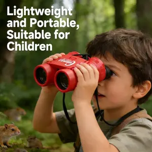 Binoculars High Definition, Compact Portable Cute Design, Comfortable Grip for Kids, Outdoor Exploration, Science Education