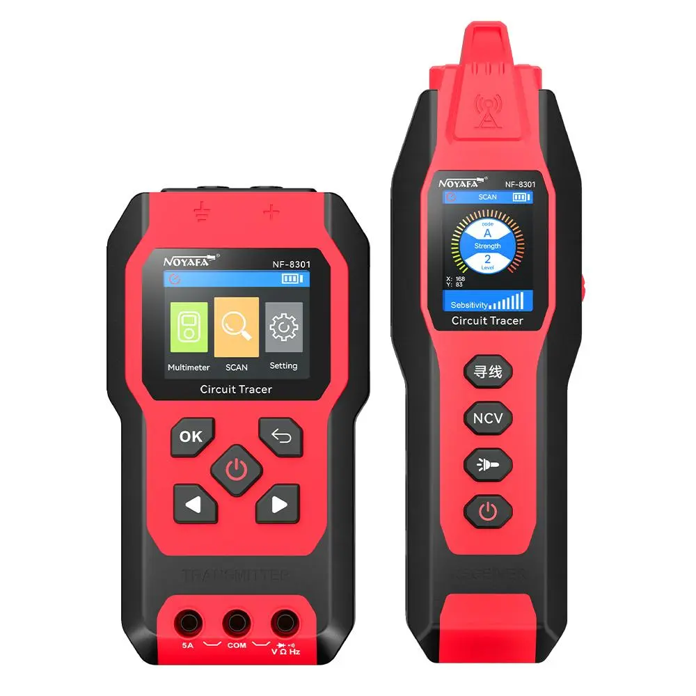 NOYAFA NF-8301 Underground Cable Locator & Wire Tracer with Digital Multimeter for Buried Wires, Wall Cables, Pipes, Circuit Breakers & Breakpoints