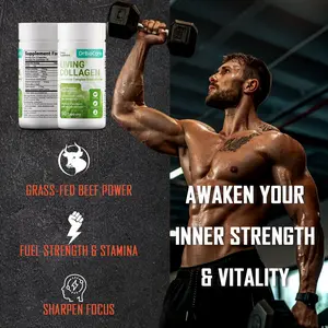 DrBioCare Men’s Power Boost – Daily Energy, Strength & Stamina Support – Featuring Living Collagen & L-Carnitine – 60 Capsules