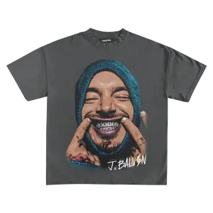 J Ball_vint - Big Face Graphic Tee T-shirt Unisex Cotton Crewneck Casual