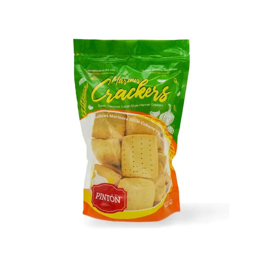 Pintón Garlic Flavored Mariner Crackers, Cuban Style, Galleta Marinera con Sabor a Ajo