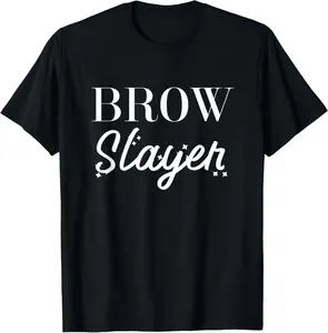 100% cotton Unisex Cute Esthetician Eyebrow Microblade For Brow Artists T-Shirt