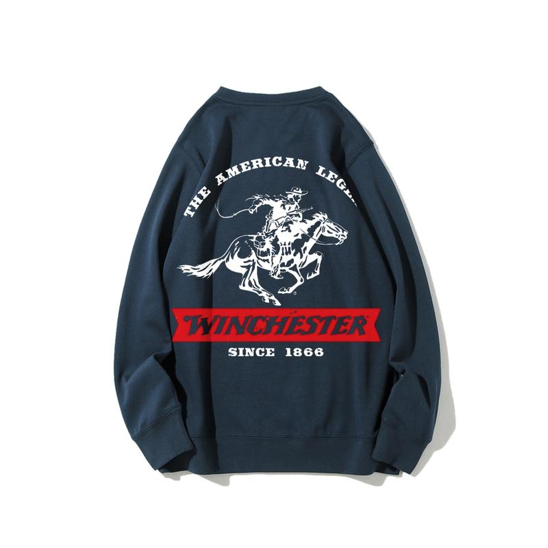 Winchester The American Legend Sweatshirt, Full-Color Design Since 1866, Archery & Hunting Lifestyle Apparel for Outdoor Enthusiasts & Western Heritage Fans