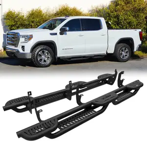 TIOYAR Steel Running Boards for 2020-2025 Chevy Silverado1500/2500HD/3500HD & GMC Sierra 1500/2500HD/3500HD Double Cab 4-door Side Step