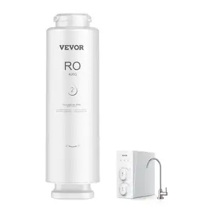 VEVOR Reverse Osmosis System, 400 GPD 9-stage Reverse Osmosis Water Filter Replacement, RO Filter Cartridge for 24 Months, Reduces Lead, Chlorine, Rust, Compatible with SS-001 Under Sink Water Filter