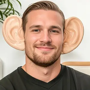 Halloween funny carrot fake nose pig ear headband, vinyl devil horns headpiece, funny performance prop