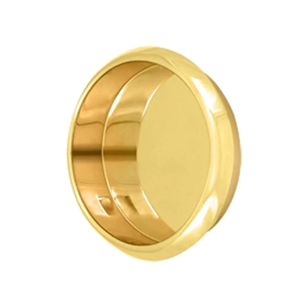 Deltana FP221RCR003 Round Flush Pull Handle - Brass Bath Door Hardware with 2.12 in, 2.125 in, 2.5 in Diameters, Optimized Strength, Weatherproof, Indoor/Outdoor Use, 1-Year Finish, 1-Year Limited Mechanical Warranty