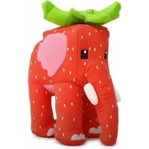 Huggable Steal a Brainrot Strawberry Elephant Plush 9.8 Inch Soft Stuffed Animal Collectible Game Fan Gift for Kids Boys Girls Adults