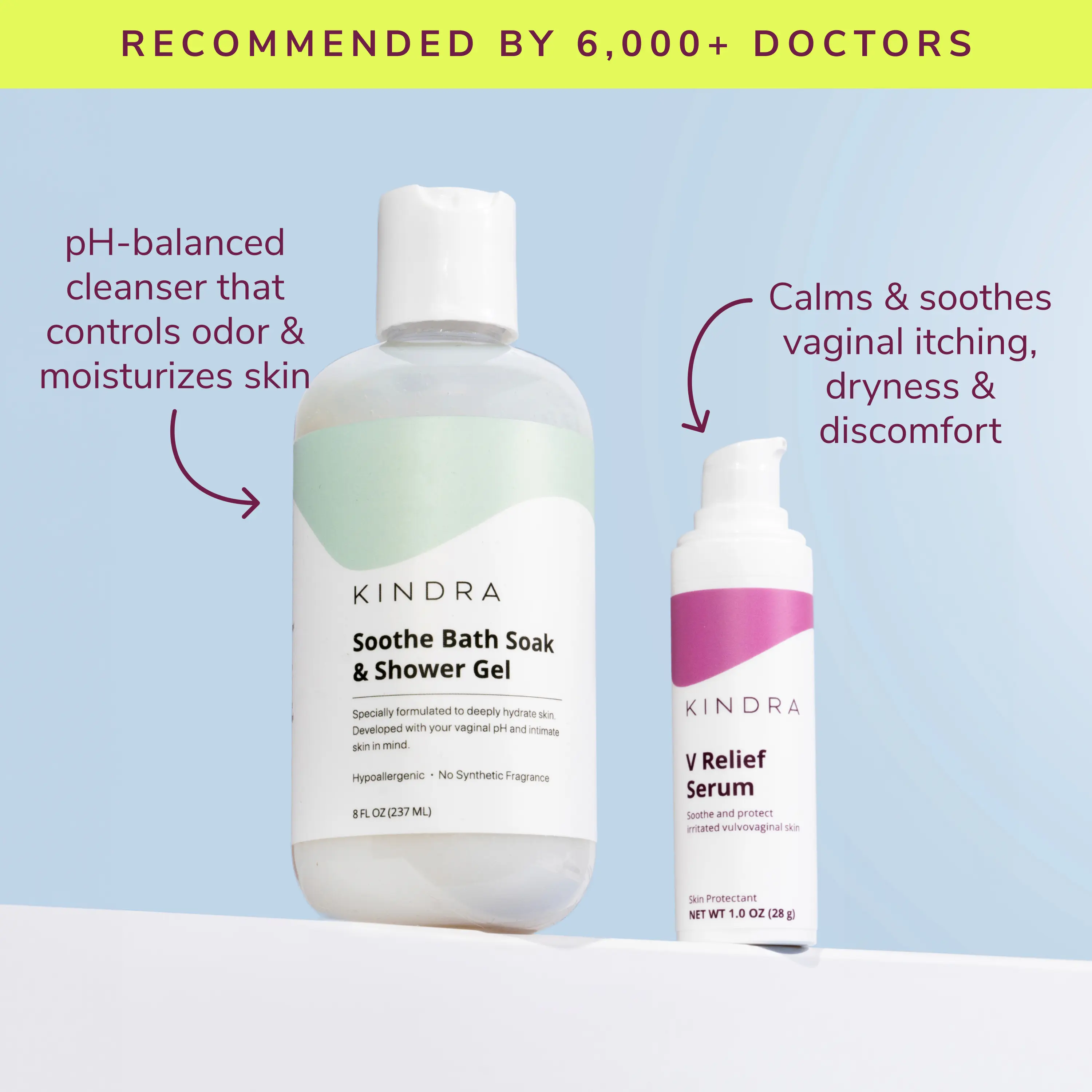 Kindra | Sensitive V Relief Bundle - Hydrate & Soothe Intimate Skin