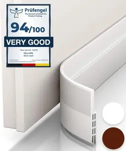 Door Draft Stopper for Bottom of Door - Door Sweep for Bottom of Door/Weather Stripping Door Seal (Save Energy – installs Quickly and Easily) Door Strip Ideal for