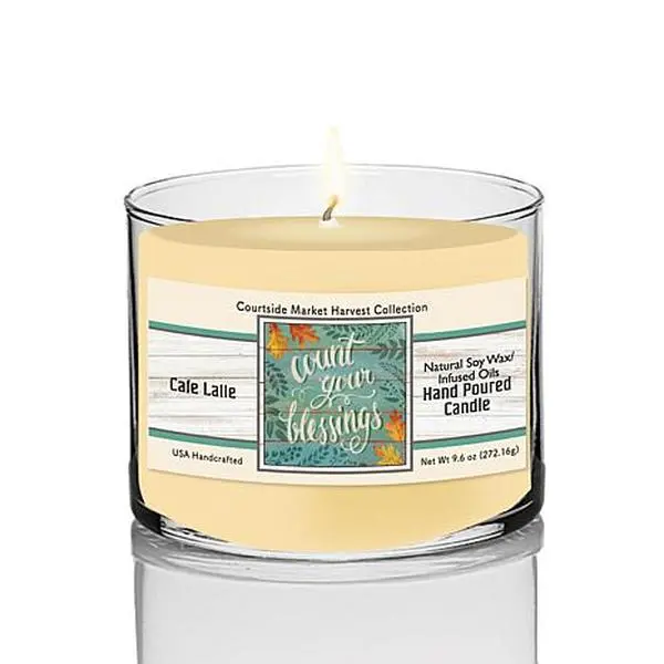 Courtside Market Harvest Count Your Blessings Latte Soy Wax Candle