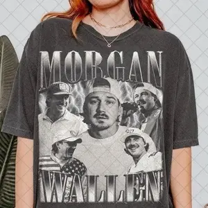 Morgan Vintage T-Shirt, Retro Bootleg Music Fan Tee, Country Concert Shirt, Wallen Concert Tee, Wallen Merch, Unisex Gift Top for Men and Women, Classic Country Music Graphic Tee
