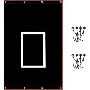 Heavy Duty Vinyl Baseball Batting Cage Backstop Pitching Zone for Coaches Players Trainer