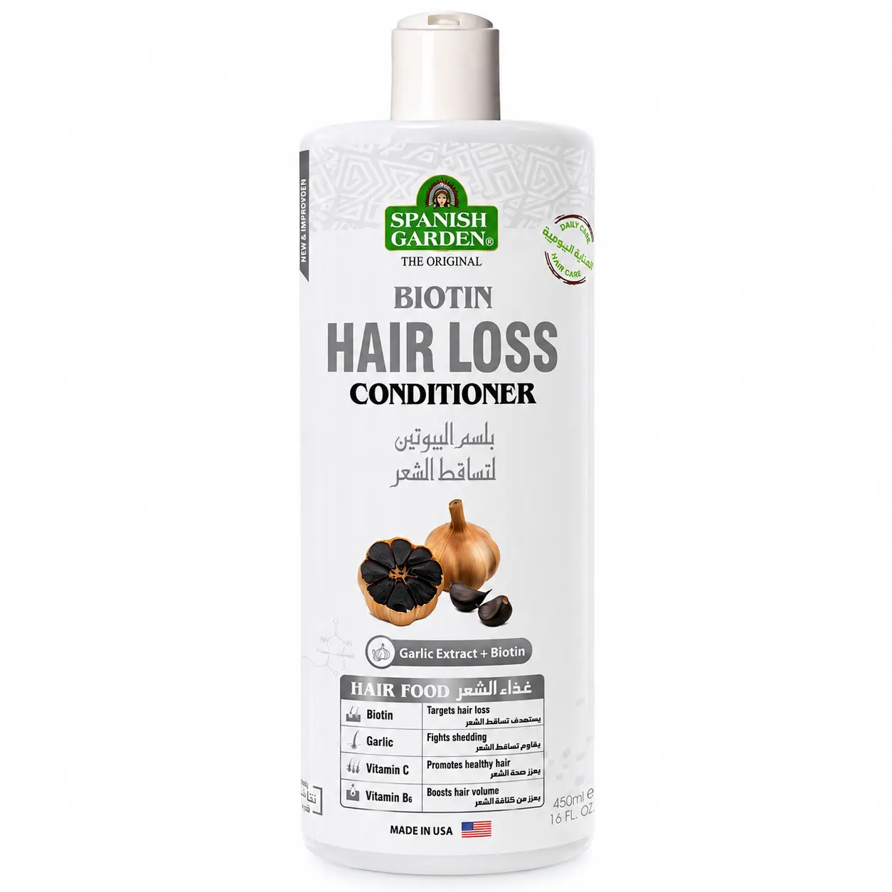Biotin Hair Loss Conditioner for Hair Growth, Strength & Volume – Sulfate-Free Anti-Hair Fall Conditioner for Thinning & Damaged Hair Biotin Infused
