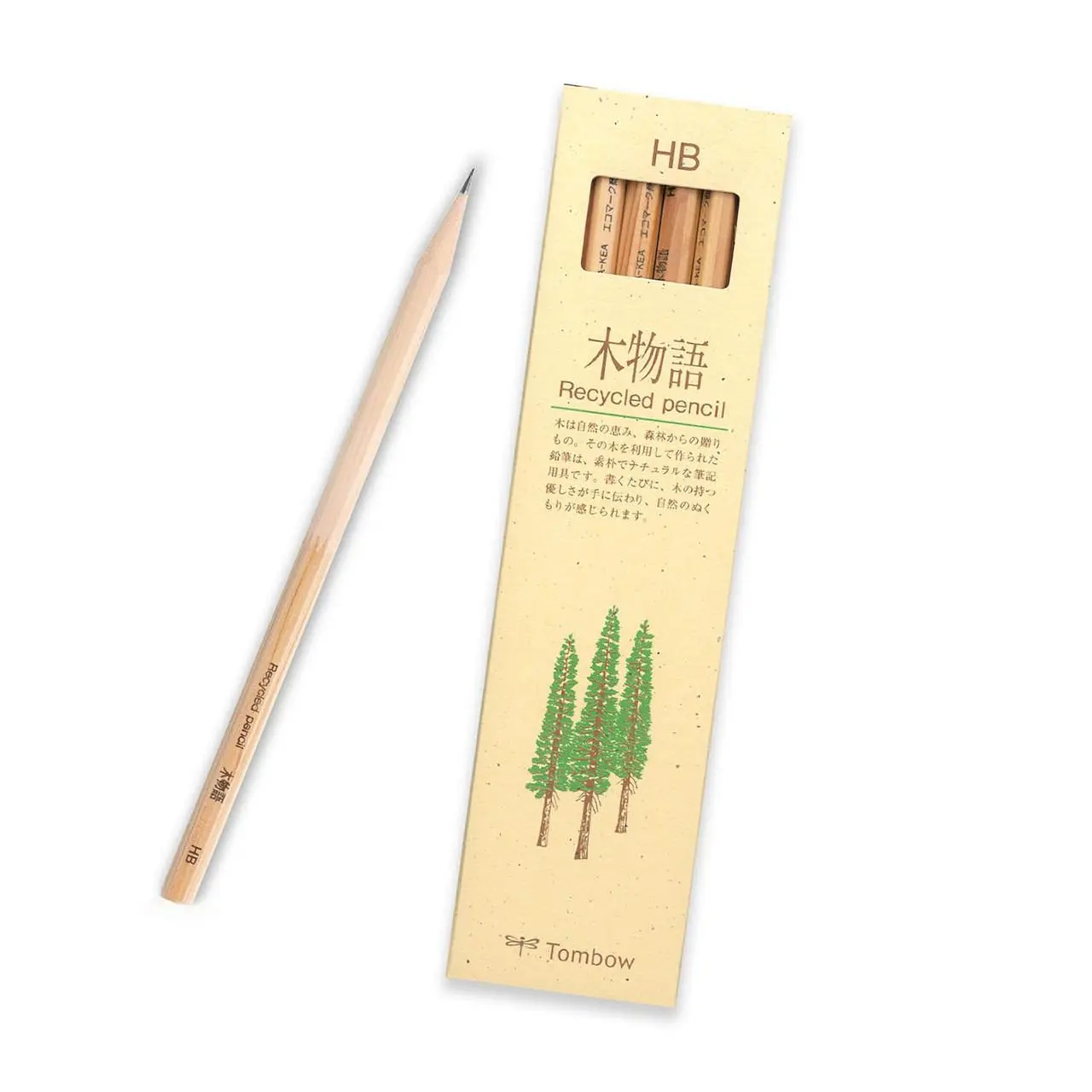 Tombow Kimonogatari Recycled Pencil - HB Grade Tombow Kimonogatari Recycled Pencil - HB Grade