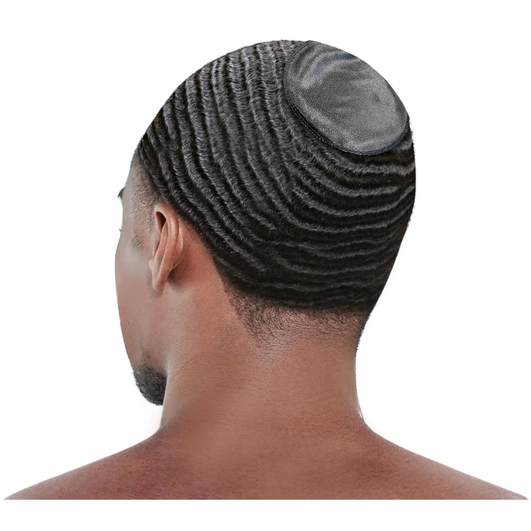Crown Patch 360 Waver's 4.5" Rapid Patches For Hair Men (pack Of 6) Black