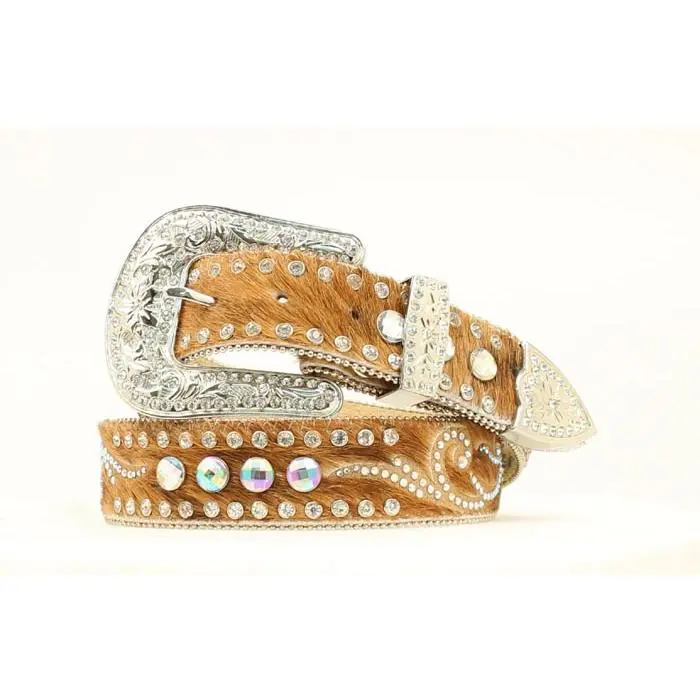 Nocona Cow Hair Gem Beaded Belt