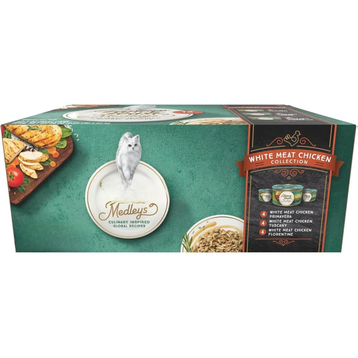 Purina Fancy Feast Medleys Wet Cat Food Variety Pack White Meat Chicken in  Sauce 12 Cans, 3oz Each Gourmet Meals for Cats with Tender Protein and Rich  Sauces for Delightful Taste -