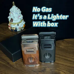 Father's Day Gift  [Gas Not Included] Windproof Torch Lighter, Refillable Lighter, For Daily Use & Cooking, Gift Choice