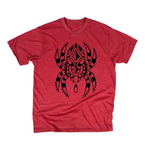 Red Traditional Spider Tee Shirt