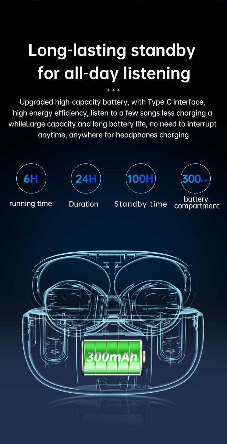 EarBarz K50 Nova Wireless Bluetooth 5.3 Earbuds with 13mm Dynamic Driver 30H Playtime Zinc Alloy Case Touch Control Christmas Sale