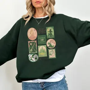 Wicked Changed For Good Sweatshirt, Defy Gravity Magic Wand Sweater, Wizard Movie Fan Shirt, Wicked Musical Graphic Sweater