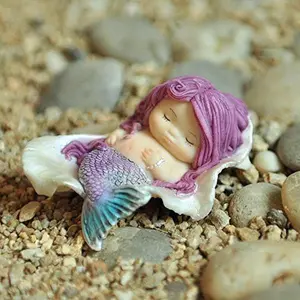 Little Mermaid Sleeping in Seashell
