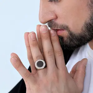 FaithHeart Stainless Steel Norse Runes Celtic Knot Rings for Men
