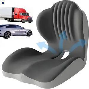 Memory Foam Seat Cushion with Back Support, Breathable Ergonomic Pad for Office Chair & Car Seat, Ideal Daily Use & Gift