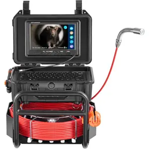 VEVOR Sewer Camera with 512Hz Locator, 165 ft/50 m, 9 Drain Inspection Camera with Self - Leveling, 36X Zoom, Plumbing Cameras with Lights - 12 LED, 32GB Card, IP68 Waterproof Snake Cameras for Duct PipeVEVOR Super Brand Day
