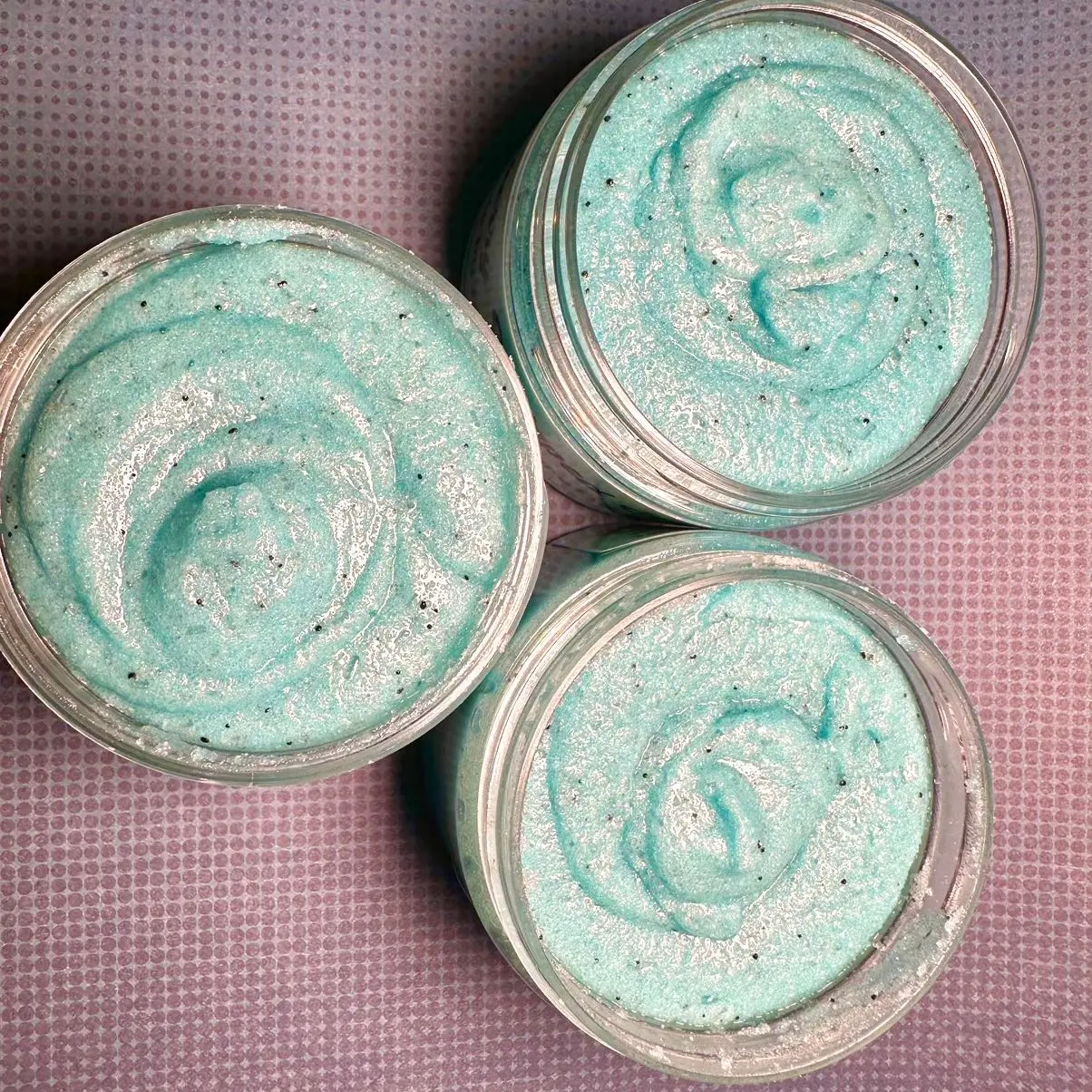 Blueberry whipped sugar scrub
