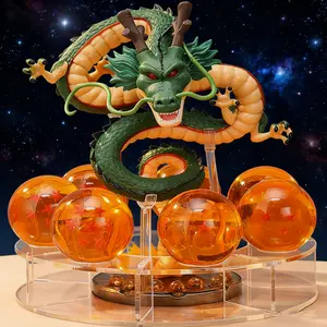 Megahit Exquisite Hand-Made Dragon Statue with 7 Crystal Balls High-Grade Resin Art Collection for Home Decor Halloween Christmas Party Ornaments Birthday Gifts