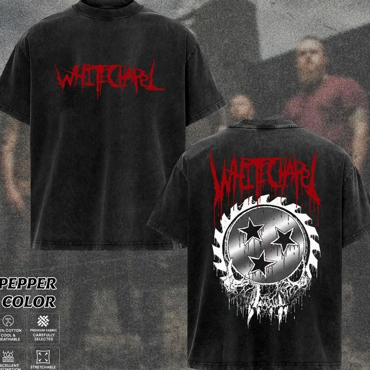 [COLLECTION] Whitechapel Band T-Shirt, Brutal Deathcore Graphic Tee, Dark Apocalyptic Metal Shirt, Heavy Gothic Chaos Aesthetic Merch, Gift for Fans, Unisex Merch for Men & Women BOP