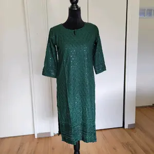 Chikankari kurthi with sequence work dress