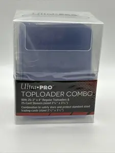 Ultra Pro Toploader Combo box 35pt with 25 3X4Toploaders w/sleeves ultra pro