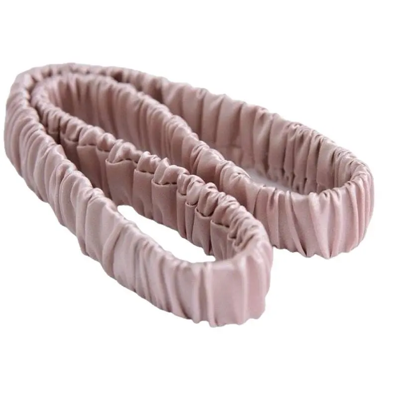 Stellar Glint 2cm Silk Hairband Headwear French Style 100% Mulberry Silk Hair Hoop Hair Accessory Face Washing Elastic Hair Tie Retro Style Broken Hair Gift Skinny Colorful Hair Scrunchies Set Non-Slip Hair Elastic Bands headbands for women recovery  gift
